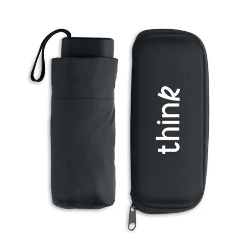 Ombrello mini pieghevole manuale da 19 pollici con custodia