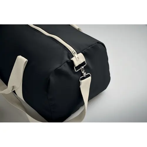 Borsone in tessuto riciclato 320gr con manico in cotone e tracolla staccabile 49x26x24cm