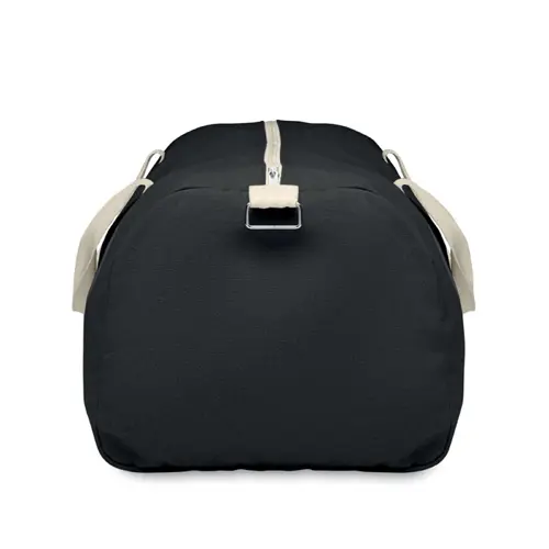 Borsone in tessuto riciclato 320gr con manico in cotone e tracolla staccabile 49x26x24cm