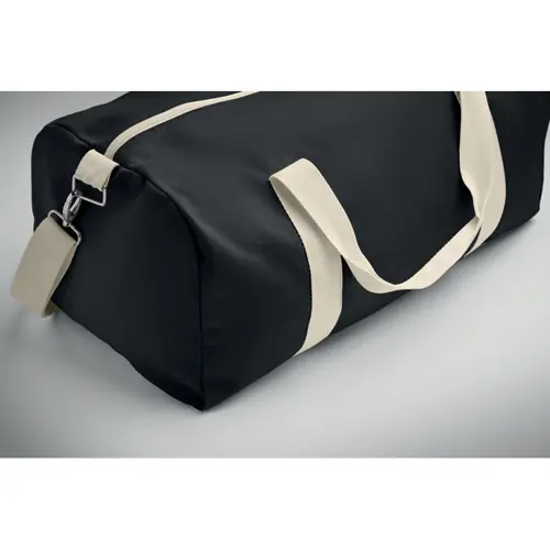 Borsone in tessuto riciclato 320gr con manico in cotone e tracolla staccabile 49x26x24cm