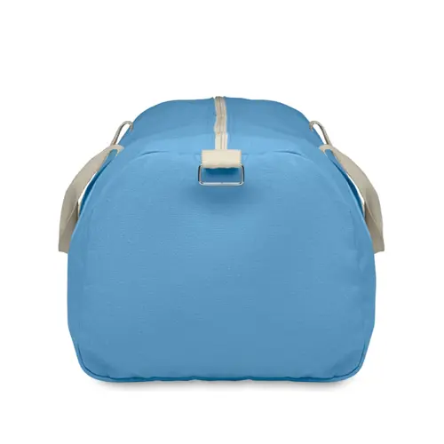 Borsone in tessuto riciclato 320gr con manico in cotone e tracolla staccabile 49x26x24cm