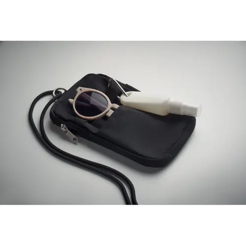 Borsa per smartphone cross body in poliestere RPET 280g