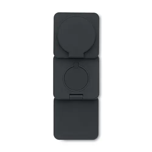 Caricatore magnetico pieghevole 3 in 1 in ABS riciclato e gommato da 15W