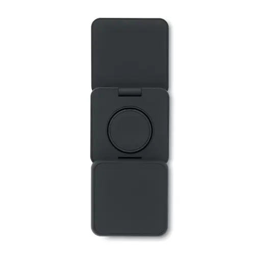 Caricatore magnetico pieghevole 3 in 1 in ABS riciclato e gommato da 15W