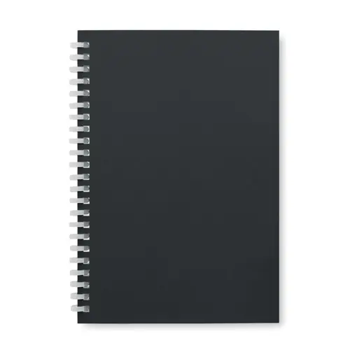 Block notes A5 con spirale copertina in cartone riciclato e 80 fogli a righe
