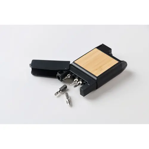 Metro retrattile multifunzione da 3M con dettagli bambù livella e cacciaviti