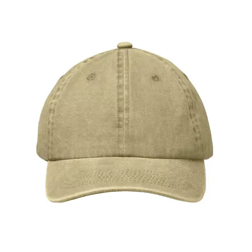 Cappellino da baseball vintage a 6 pannelli in cotone lavato con chiusura a gancio regolabile
