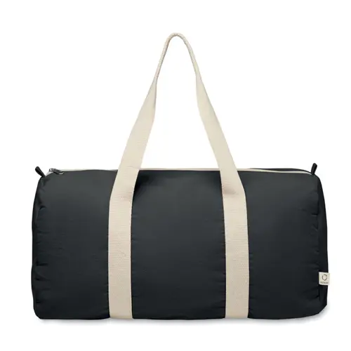 Borsone sportivo in tessuto riciclato manici lunghi 50x25x25cm