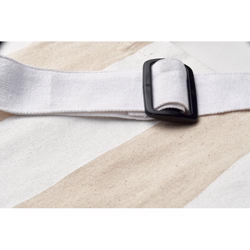 Borsa da spiaggia extra large in cotone riciclato 280gr manici corti e tracolla regolabile 46x16x60cm