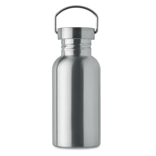 Borraccia in acciaio inox riciclato con coperchio e manico da 500ml