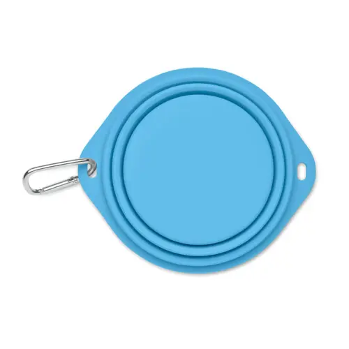 Ciotola portatile pieghevole in silicone per animali 350ml
