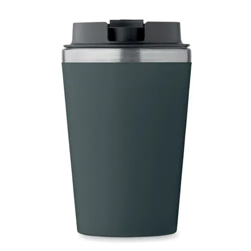 Bicchiere a doppio strato in PP con parete interna in acciaio inox riciclato da 350ml