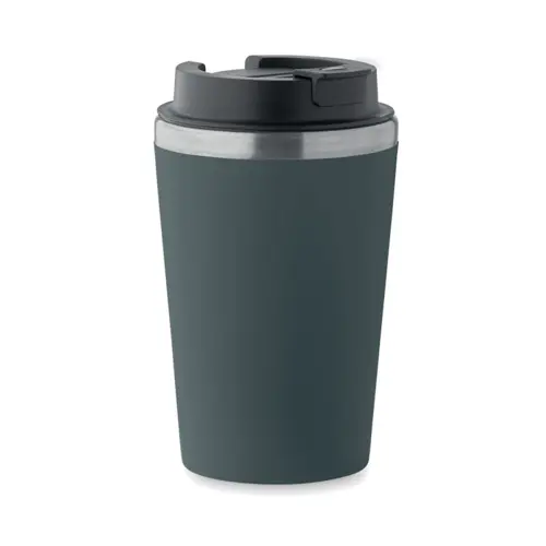 Bicchiere a doppio strato in PP con parete interna in acciaio inox riciclato da 350ml