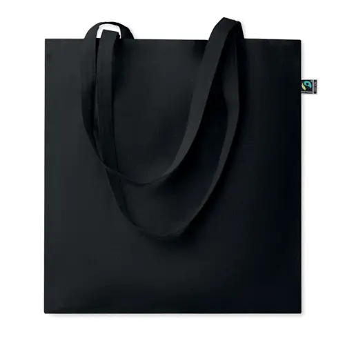 Shopper in cotone Equo Solidale Fairtrade con manici lunghi da 180gr 38X42CM