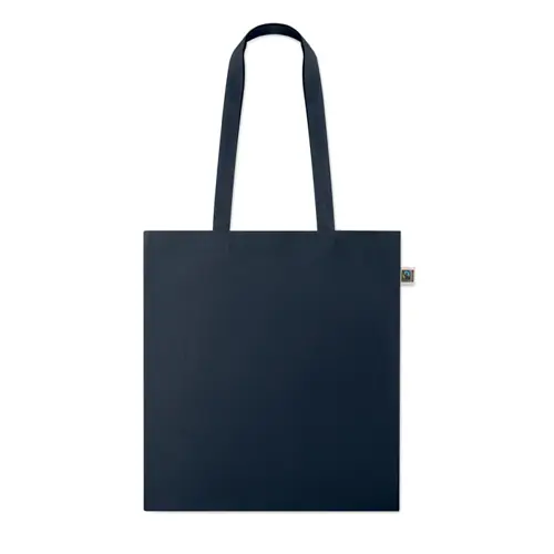 Shopper in cotone Equo Solidale Fairtrade con manici lunghi da 180gr 38X42CM