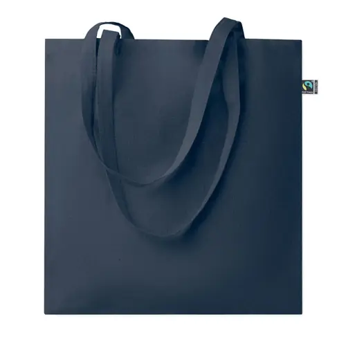 Shopper in cotone Equo Solidale Fairtrade con manici lunghi da 180gr 38X42CM