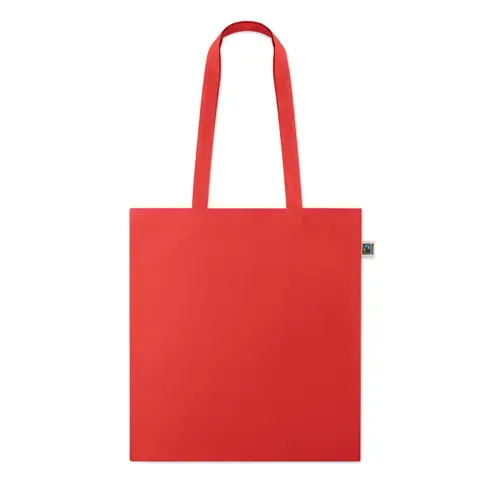 Shopper in cotone Equo Solidale Fairtrade con manici lunghi da 180gr 38X42CM