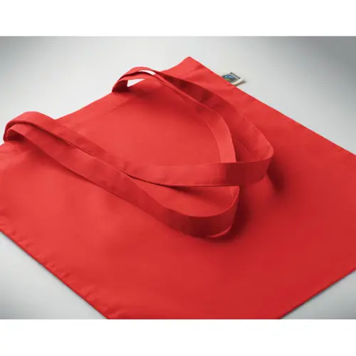 Shopper in cotone Equo Solidale Fairtrade con manici lunghi da 180gr 38X42CM
