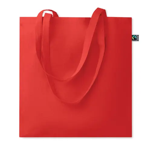 Shopper in cotone Equo Solidale Fairtrade con manici lunghi da 180gr 38X42CM