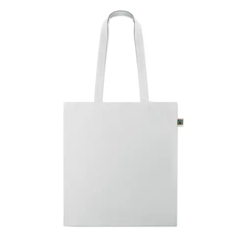 Shopper in cotone Equo Solidale Fairtrade con manici lunghi da 180gr 38X42CM