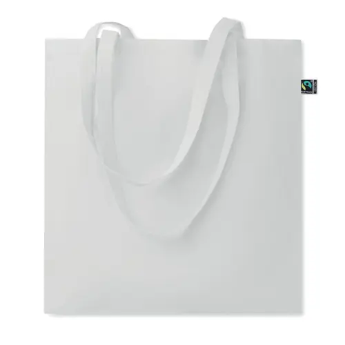Shopper in cotone Equo Solidale Fairtrade con manici lunghi da 180gr 38X42CM