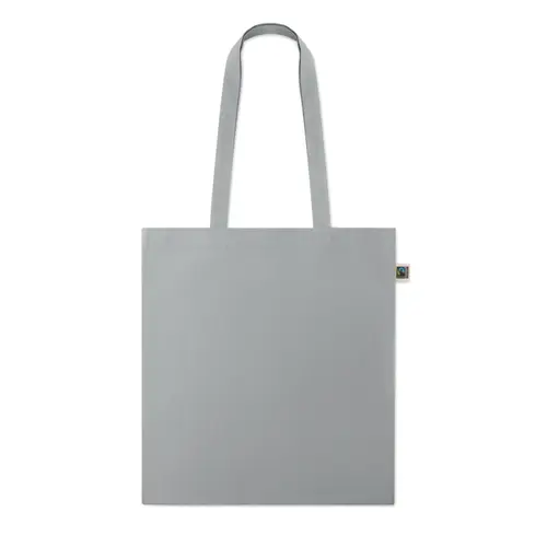 Shopper in cotone Equo Solidale Fairtrade con manici lunghi da 180gr 38X42CM