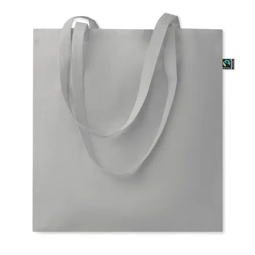Shopper in cotone Equo Solidale Fairtrade con manici lunghi da 180gr 38X42CM
