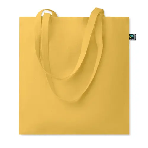 Shopper in cotone Equo Solidale Fairtrade con manici lunghi da 180gr 38X42CM