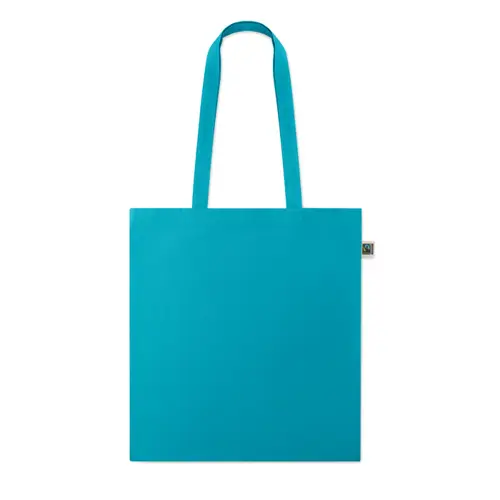 Shopper in cotone Equo Solidale Fairtrade con manici lunghi da 180gr 38X42CM