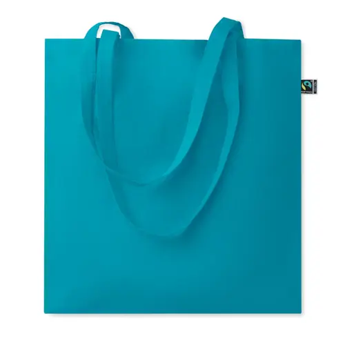 Shopper in cotone Equo Solidale Fairtrade con manici lunghi da 180gr 38X42CM