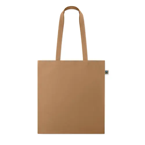 Shopper in cotone Equo Solidale Fairtrade con manici lunghi da 180gr 38X42CM