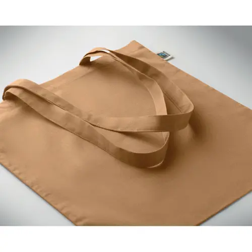 Shopper in cotone Equo Solidale Fairtrade con manici lunghi da 180gr 38X42CM