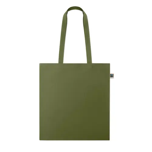 Shopper in cotone Equo Solidale Fairtrade con manici lunghi da 180gr 38X42CM
