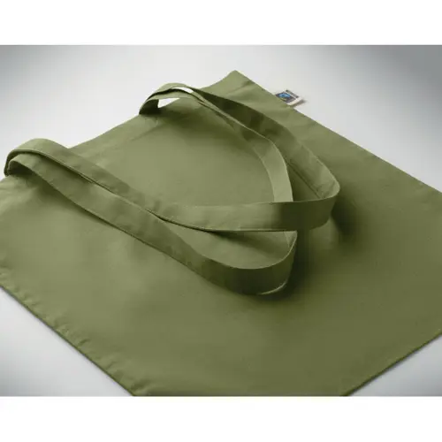 Shopper in cotone Equo Solidale Fairtrade con manici lunghi da 180gr 38X42CM