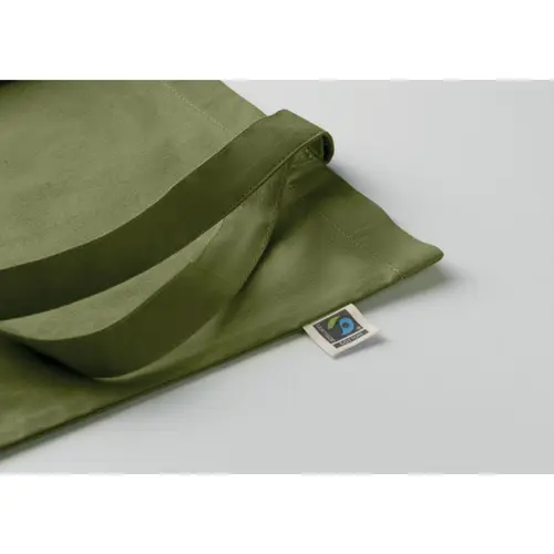 Shopper in cotone Equo Solidale Fairtrade con manici lunghi da 180gr 38X42CM