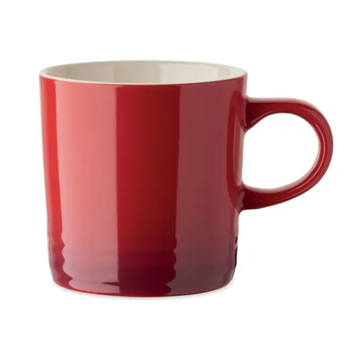 Tazza in ceramica colorata sfumata da 290ml con scatola regalo bianca