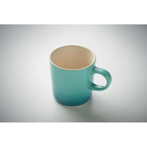 Tazza in ceramica colorata sfumata da 290ml con scatola regalo bianca