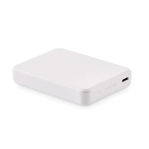 Power bank in ABS riciclato con ricarica rapida da 5000 mAh