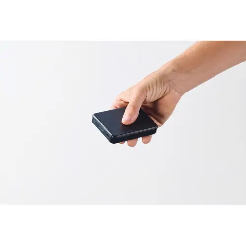 Power bank in ABS riciclato con ricarica rapida da 5000 mAh