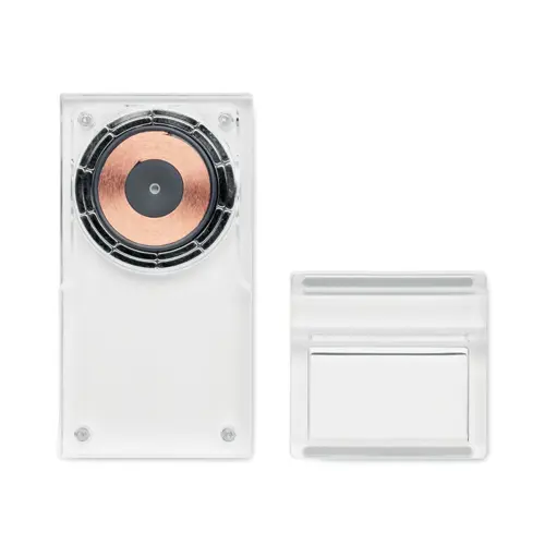 Caricabatterie wireless in acrilico trasparente con ricarica rapida da 15W