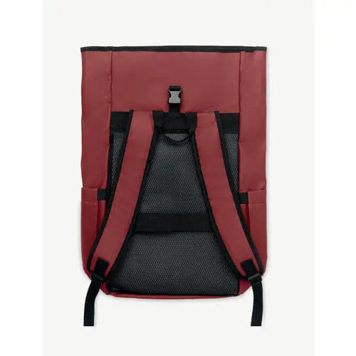 Zaino rolltop porta PC da 15" in poliestere 600D schienale imbottito cinghia trolley