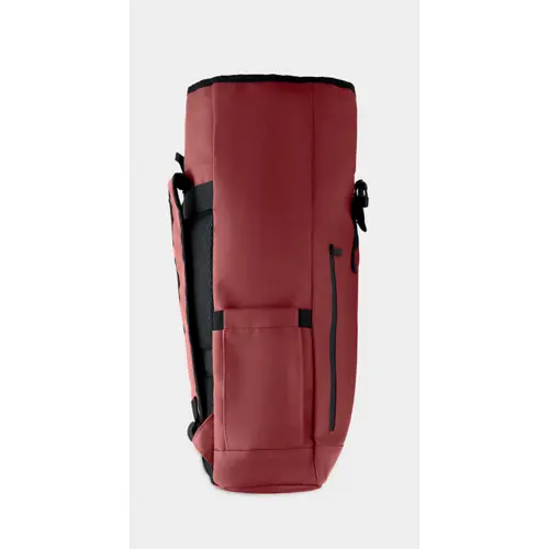 Zaino rolltop porta PC da 15" in poliestere 600D schienale imbottito cinghia trolley