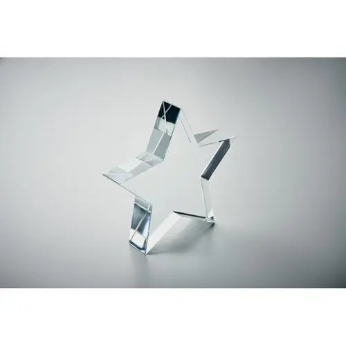 Premio o trofeo a forma di stella in vetro