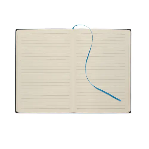 Block notes A5 in PU fumé riciclato e fogli a righe in carta riciclata