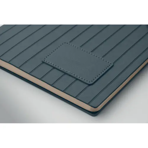 Block notes A5 in PU fumé riciclato e fogli a righe in carta riciclata