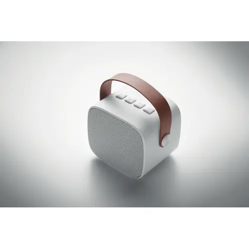 Speaker wireless da 5W in ABS riciclato e impugnatura in PU