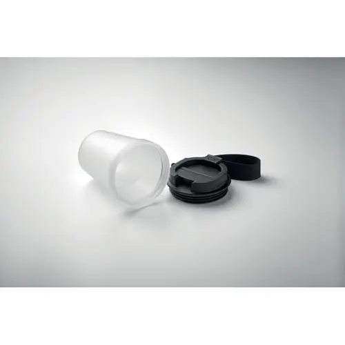 Bicchiere singolo strato in PP con tracolla in poliestere RPET 300ml