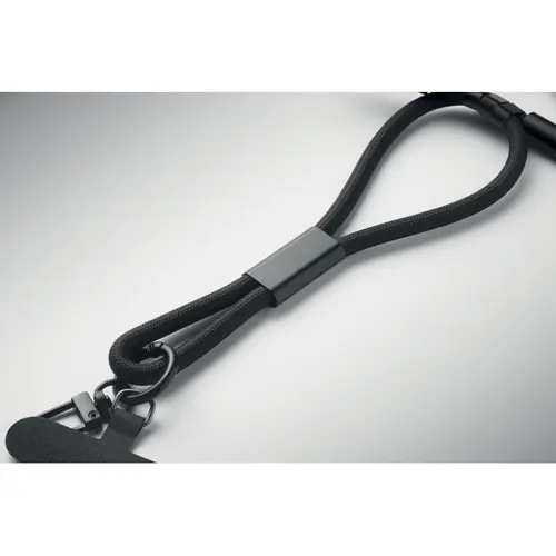 Cinghia da polso con cavo di ricarica da 60W tipo C in RPET