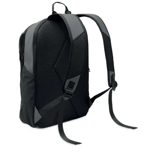 Zaino porta pc da 15" in PU morbido e RPET con schienale imbottitto e cerniera nascosta