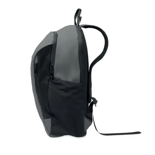 Zaino porta pc da 15" in PU morbido e RPET con schienale imbottitto e cerniera nascosta